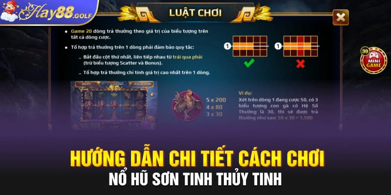 Hướng dẫn chi tiết cách chơi nổ hũ Sơn Tinh Thủy Tinh